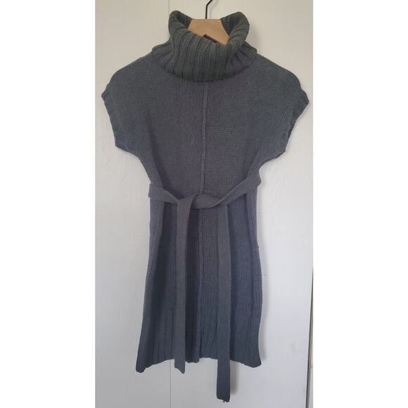 Victoria's Secret Gray Tunic Turtleneck Sweater with Removable Belt - Size XS - Picture 2 of 6